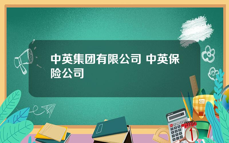 中英集团有限公司 中英保险公司